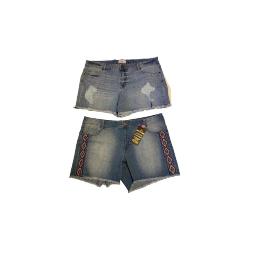 🆕 Jordache Cut Off Jean Shorts (2 Pairs) - Women’s Size 18